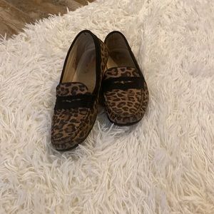 Marc Joseph leopard loafers